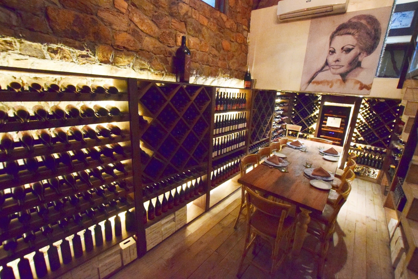 Their underground wine cellar is a perfect place for exclusive dinners for small groups. It can normally accommodate up to 10 people, but now due to physical distancing protocols, only 4-5 people can dine in this area. 