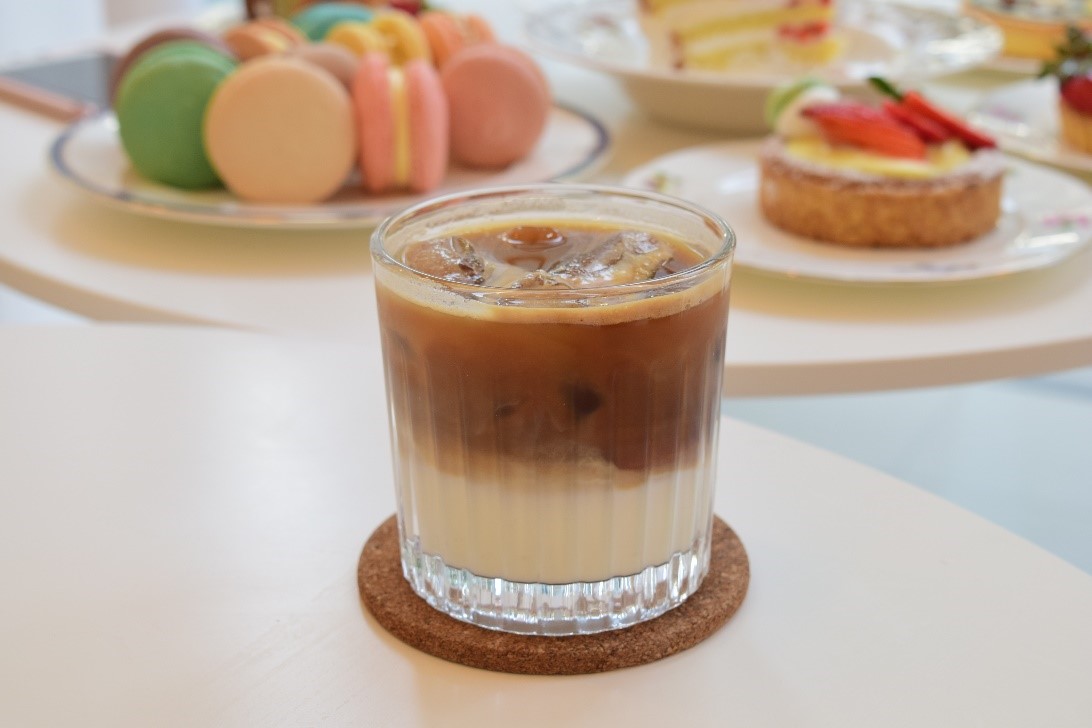 Their iced flat white coffee is another perfect dessert buddy.