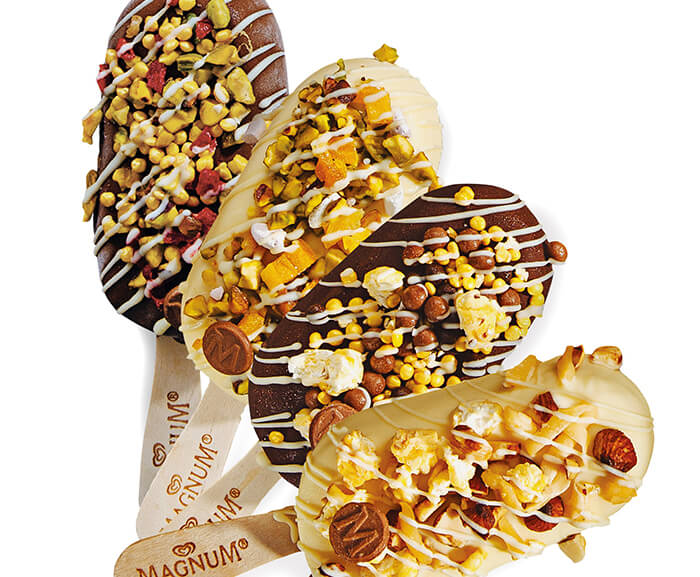 世界中で大人気！有名ブランドMAGNUMのオリジナルアイスが120ペソで作れちゃう！
オリジナルのトッピング付アイスクリームを作ろう♡