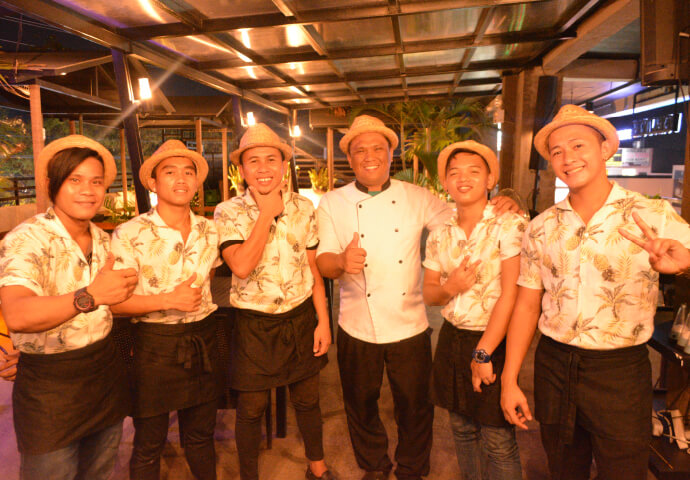 And then, when you go upstairs, aloha smiling staff will greet and welcome you!!