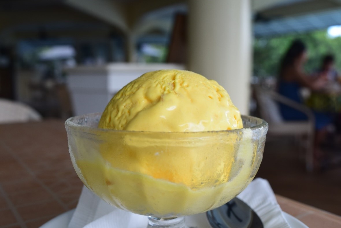 Lastly, if there’s another thing you shouldn’t miss in Plantation Bay Resort and Spa, it’s their homemade ice cream! Above is a picture of their jackfruit flavored ice cream – a flavor you won’t find anywhere else. Tastes very fruity and uniquely good! 