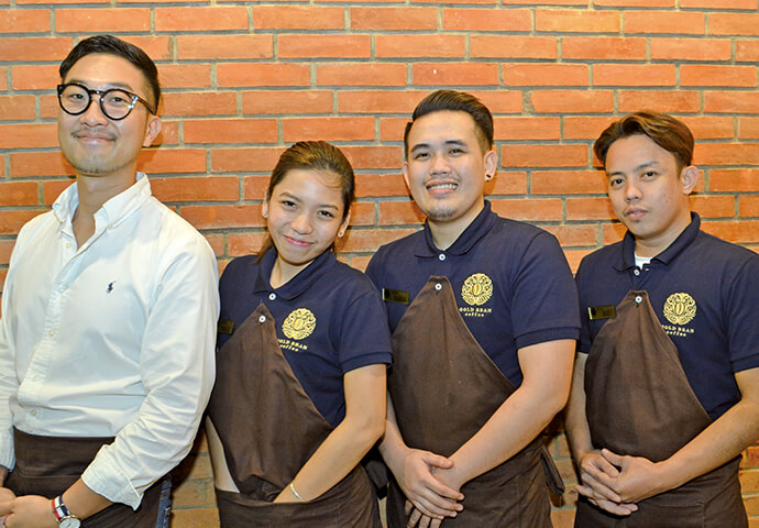 The owner with the highly-skilled baristas.