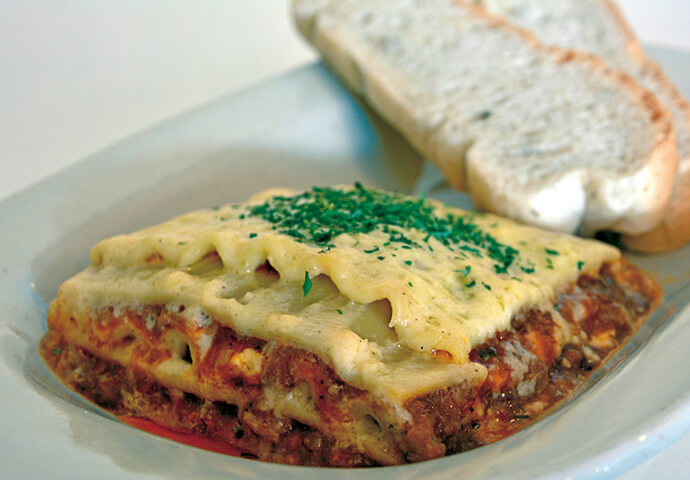 Meaty and cheesy lasagna