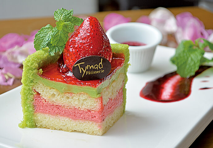 Strawberry and Pistachio Charlotte - P190