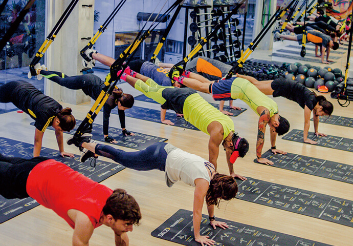 They also offer group-led TRX suspension training exercises.