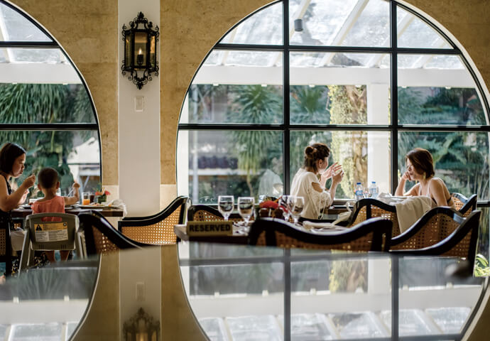 Dine in this classic Spanish-inspired restaurant.