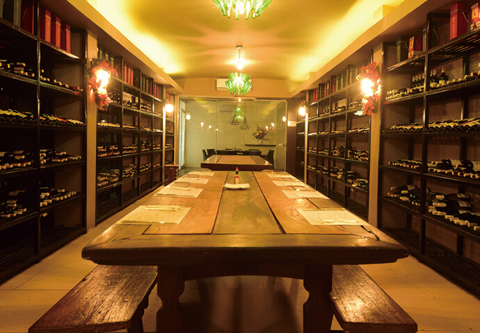 A classy atmosphere surrounded with their wide selection of great wines! 