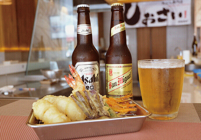 天ぷらはビールのおつまみにぴったり！
