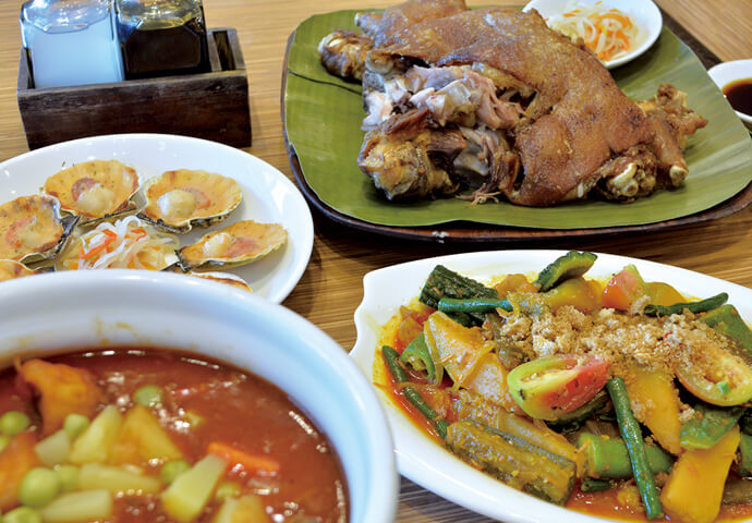 豊富なフィリピン料理の数々
