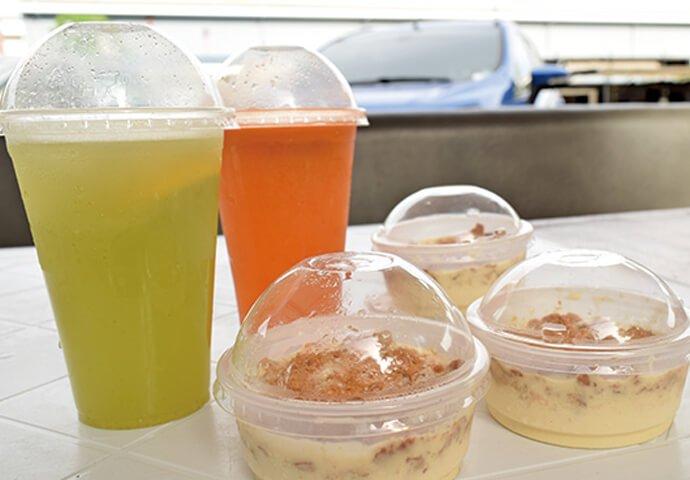 They also offer mango floats for only P25 and a series of healthy herb juice drinks!