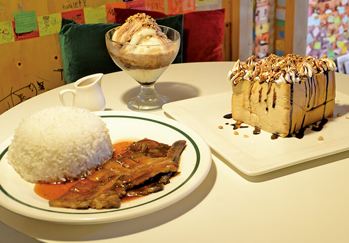 Affogatto, Grilled Pork Belly &amp; Honey Bread.